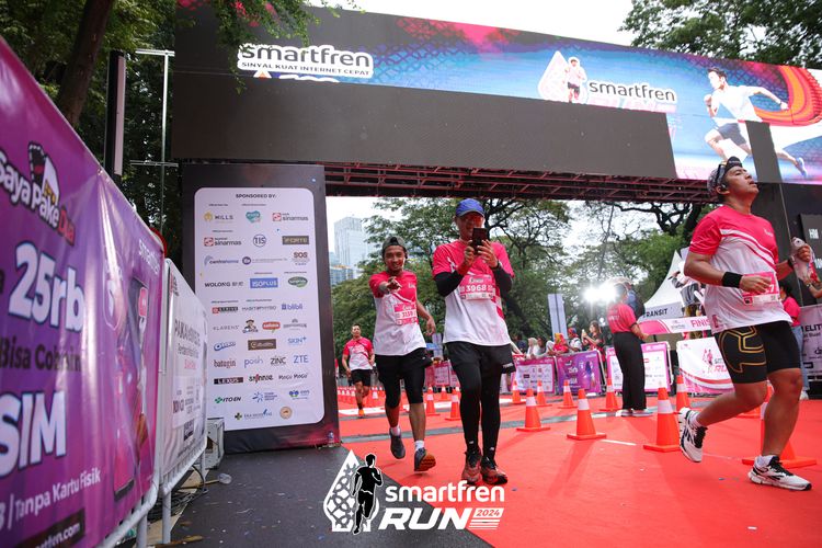 Race photo from Smartfren Run 2024