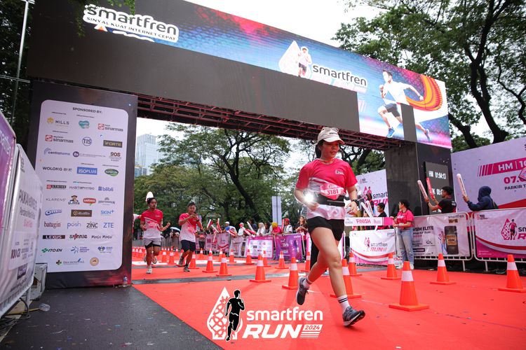 Race photo from Smartfren Run 2024