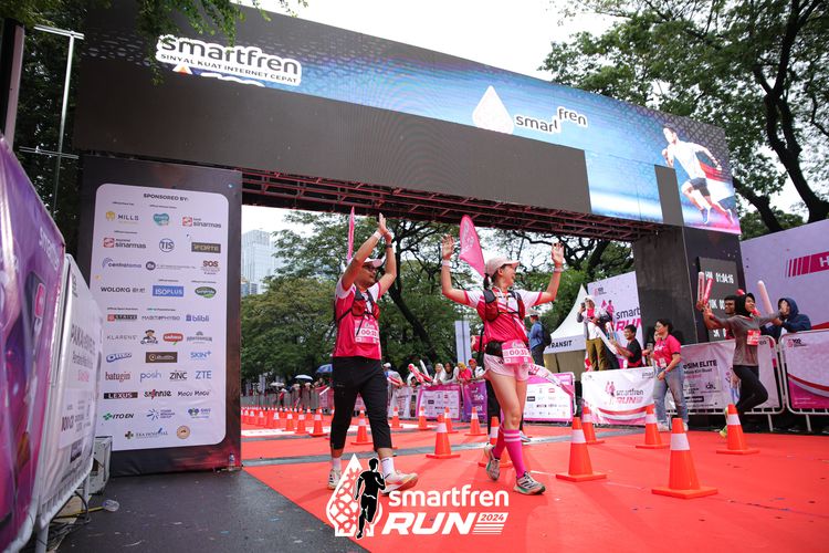 Race photo from Smartfren Run 2024
