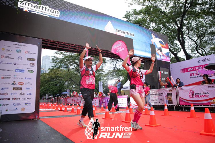 Race photo from Smartfren Run 2024