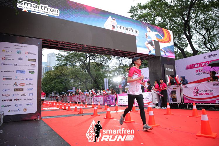 Race photo from Smartfren Run 2024