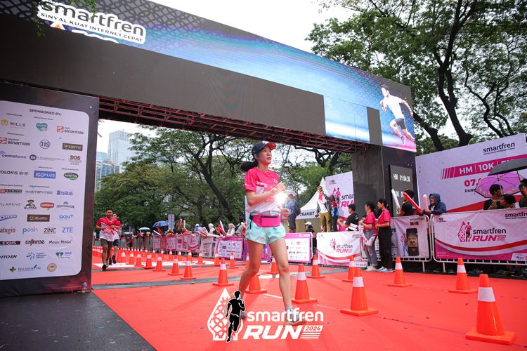 Race photo from Smartfren Run 2024