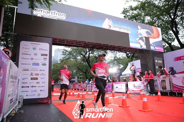 Race photo from Smartfren Run 2024