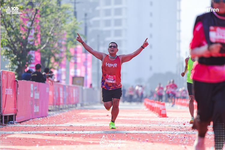 Race photo from Smartfren Run 2025 