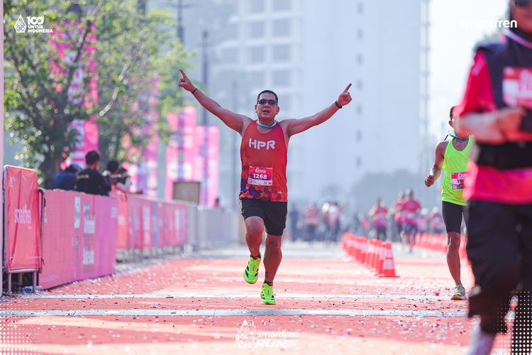 Race photo from Smartfren Run 2025 