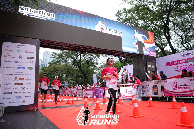 Race photo from Smartfren Run 2024