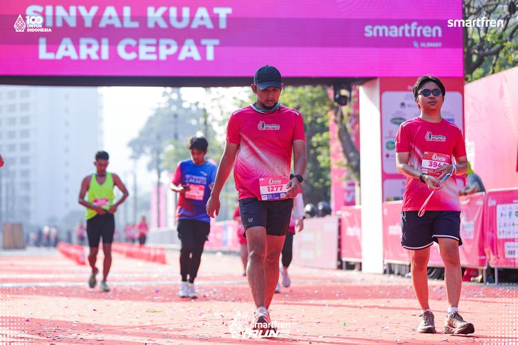 Race photo from Smartfren Run 2025 