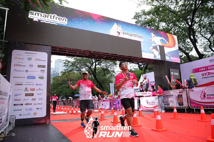 Race photo from Smartfren Run 2024