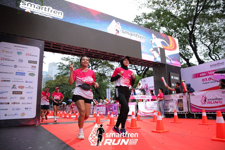 Race photo from Smartfren Run 2024