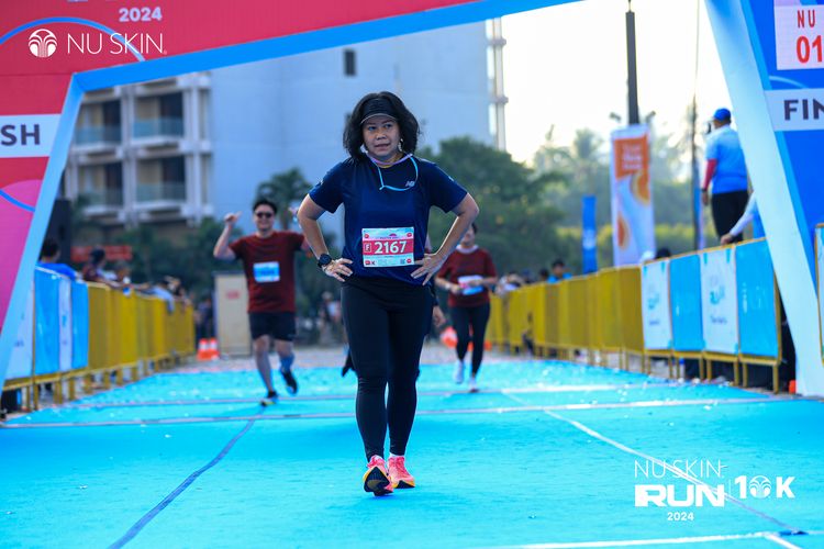 Race photo from Nu Skin Run 10K