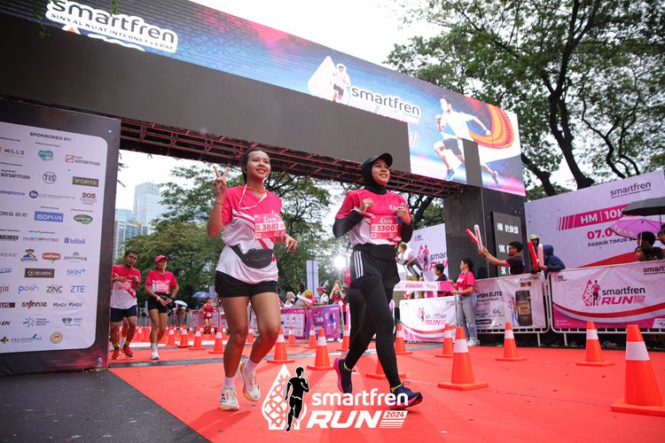 Race photo from Smartfren Run 2024