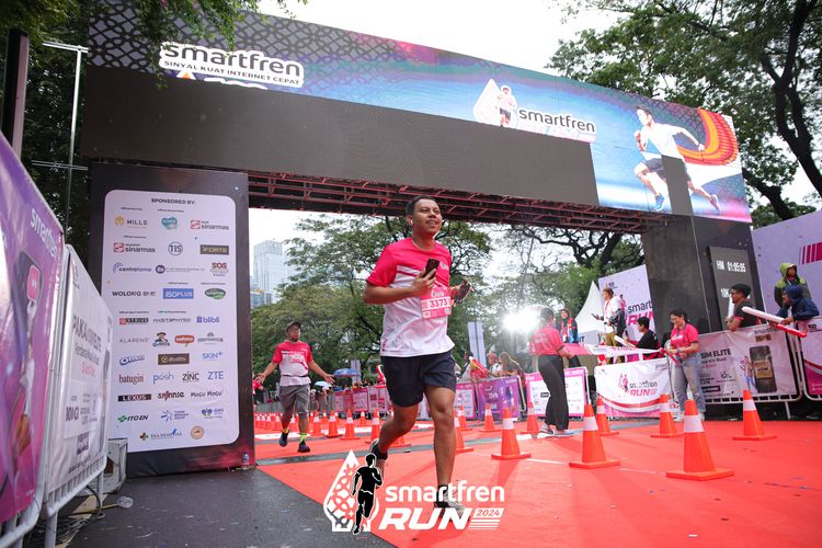 Race photo from Smartfren Run 2024