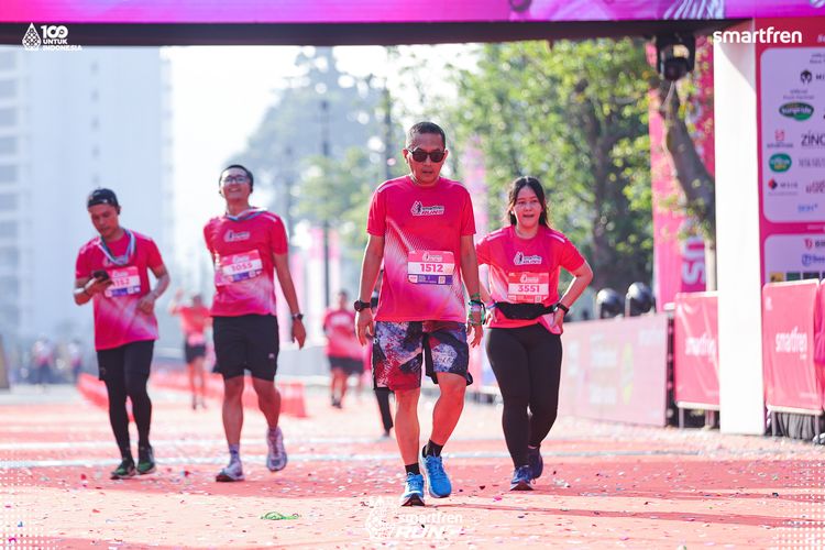 Race photo from Smartfren Run 2025 