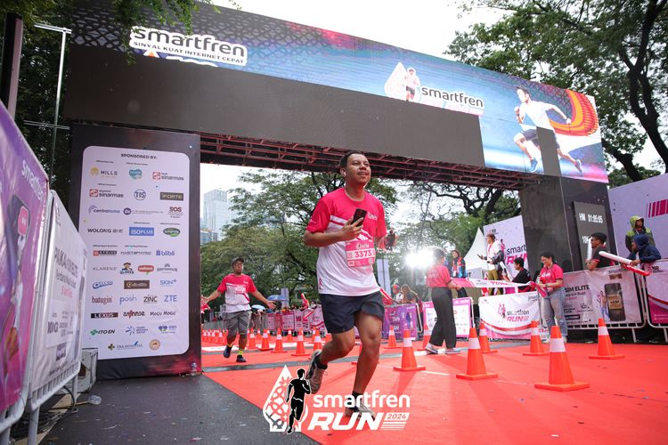 Race photo from Smartfren Run 2024