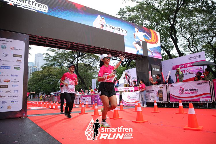 Race photo from Smartfren Run 2024