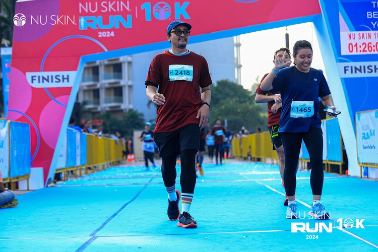 Race photo from Nu Skin Run 10K