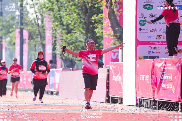Race photo from Smartfren Run 2025 