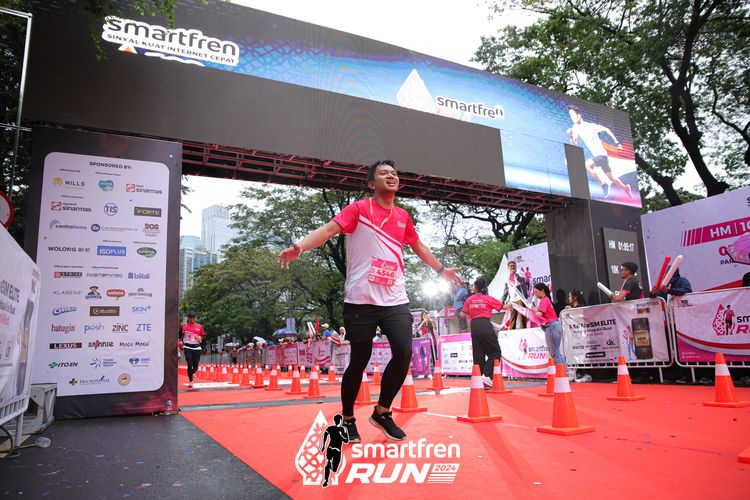 Race photo from Smartfren Run 2024