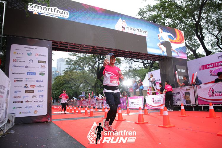 Race photo from Smartfren Run 2024