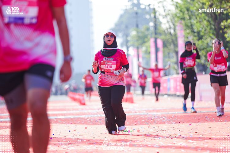 Race photo from Smartfren Run 2025 