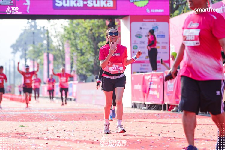 Race photo from Smartfren Run 2025 