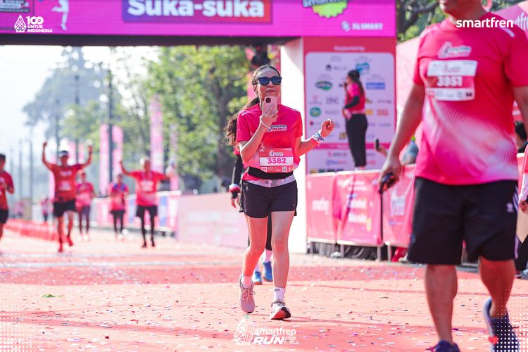 Race photo from Smartfren Run 2025 