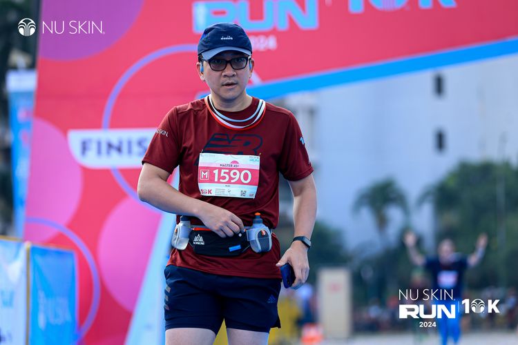 Race photo from Nu Skin Run 10K