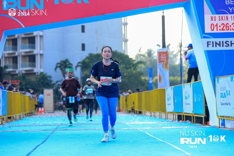 Race photo from Nu Skin Run 10K