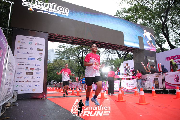 Race photo from Smartfren Run 2024