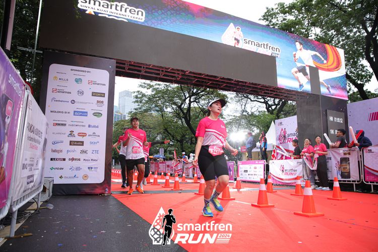 Race photo from Smartfren Run 2024