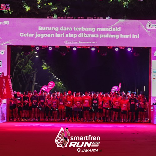 Race photo from SMARTFREN RUN 2026