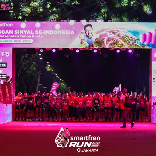 Race photo from SMARTFREN RUN 2026