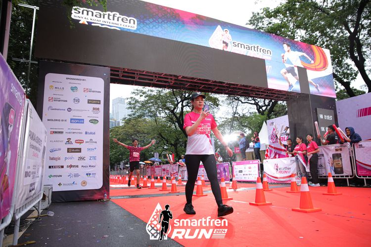 Race photo from Smartfren Run 2024