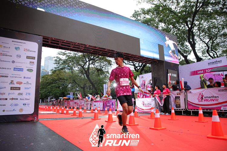 Race photo from Smartfren Run 2024