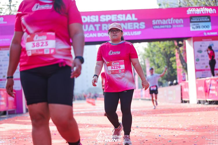 Race photo from Smartfren Run 2025 