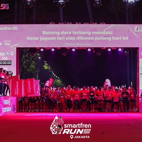 Race photo from SMARTFREN RUN 2026