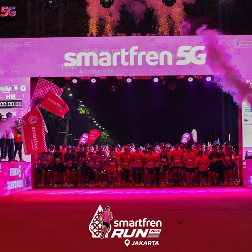 Race photo from SMARTFREN RUN 2026