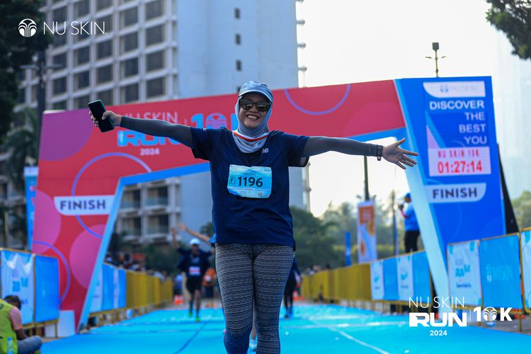 Race photo from Nu Skin Run 10K