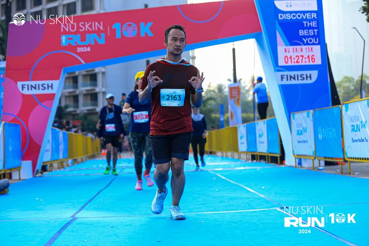 Race photo from Nu Skin Run 10K