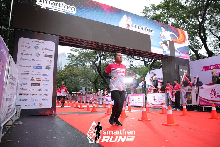 Race photo from Smartfren Run 2024