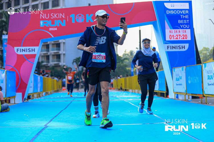 Race photo from Nu Skin Run 10K