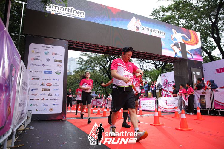 Race photo from Smartfren Run 2024