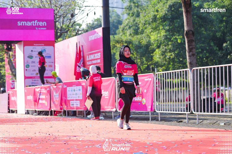 Race photo from Smartfren Run 2025 