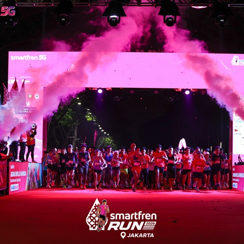 Race photo from SMARTFREN RUN 2026