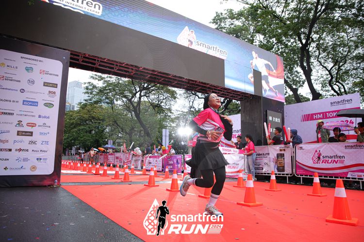 Race photo from Smartfren Run 2024