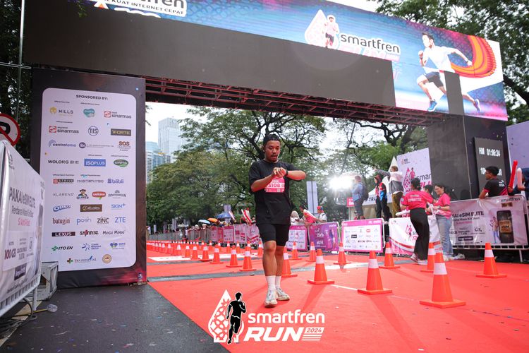 Race photo from Smartfren Run 2024