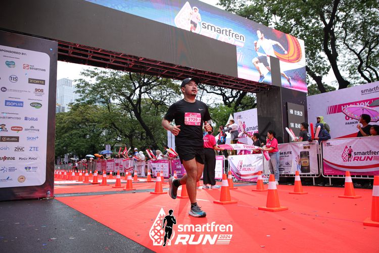 Race photo from Smartfren Run 2024