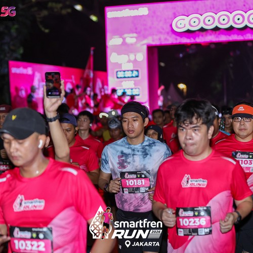 Race photo from SMARTFREN RUN 2026
