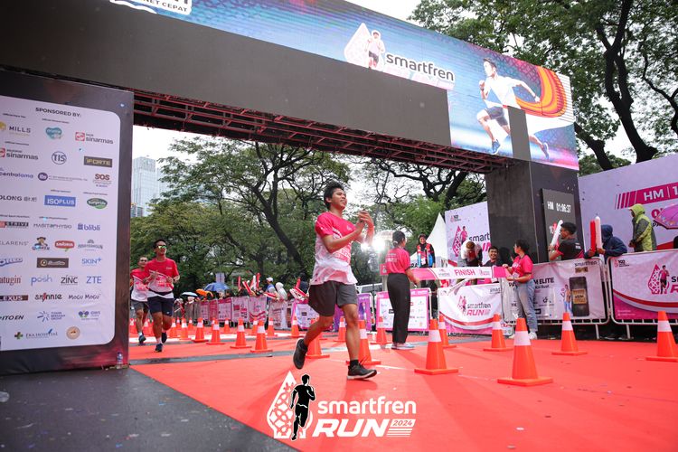 Race photo from Smartfren Run 2024