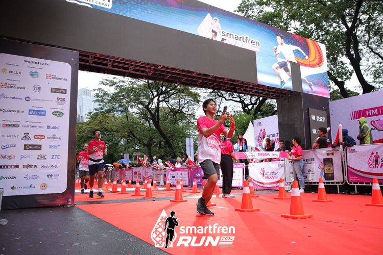 Race photo from Smartfren Run 2024